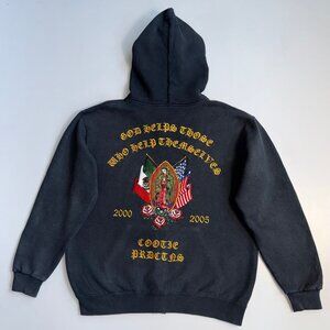 Vintage Cootie Productions Virgin Mary Embroidered Full-Zip Hoodie - XL